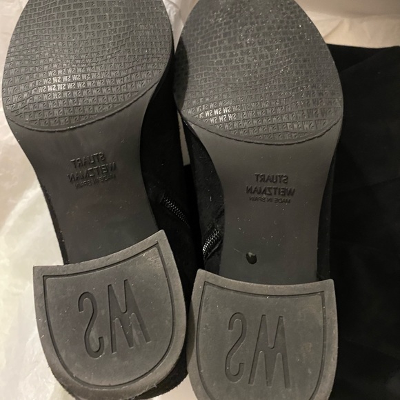 Stuart Weizman boots worn twice , very good condition. Tiny defect on right heel - Picture 3 of 5